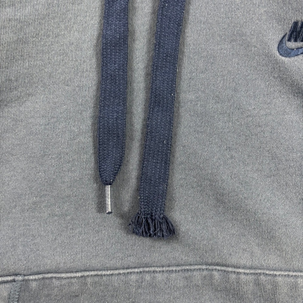 Nike Heavyweight Embroidered Hoodie Retro Faded Navy Blue Large - Picture 6 of 8